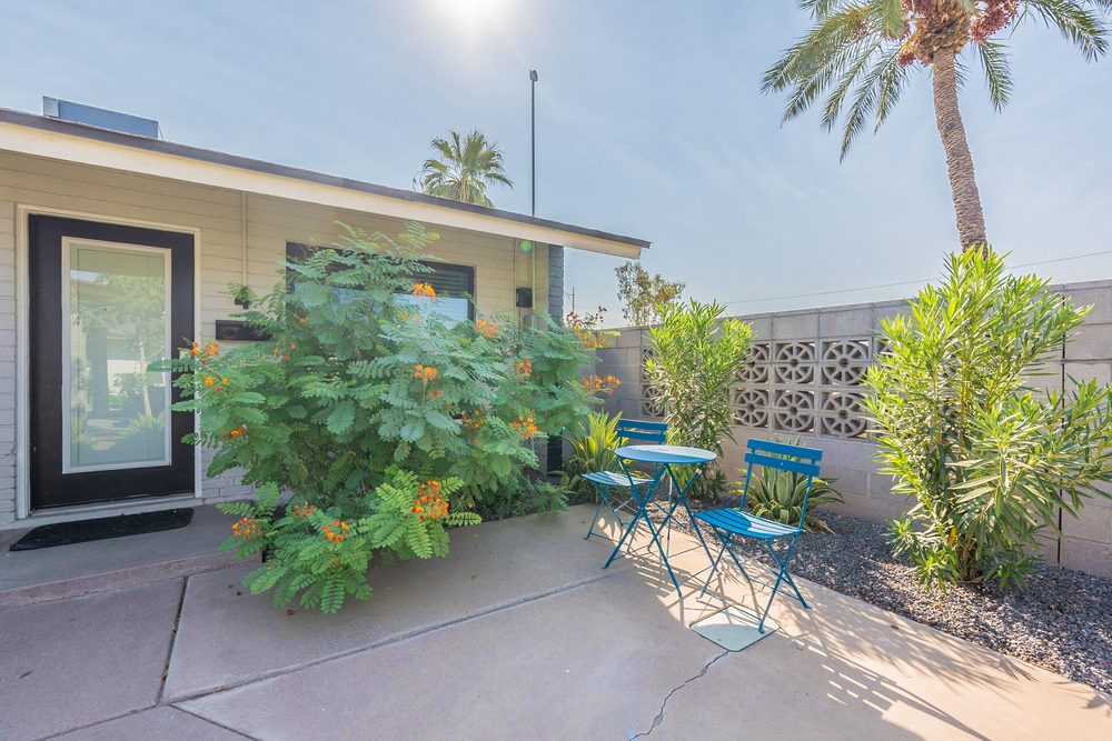 Private suite patio at Second Sunrise Recovery