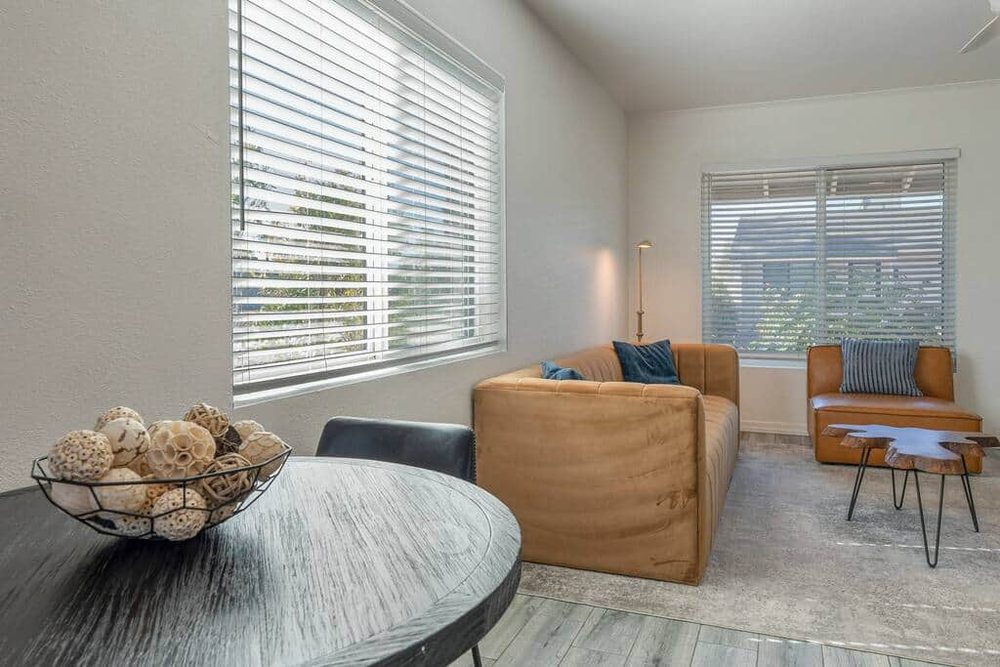 Boho-styled suite kitchen at Second Sunrise Recovery